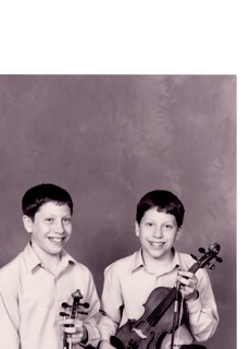 Michael (left) and Matthew Polonchak at age 12.