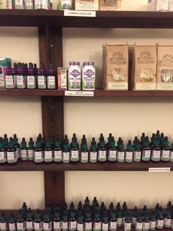The Herb shop has several different therapeutic remedies to try. 