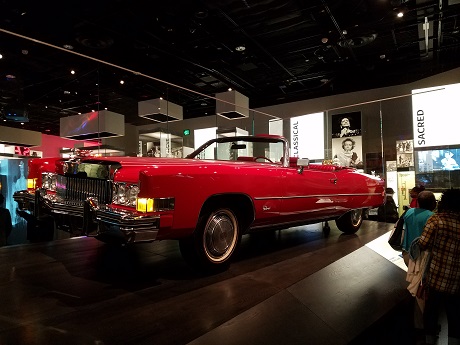 Chuck Berry’s Cadillac El Dorado on display.