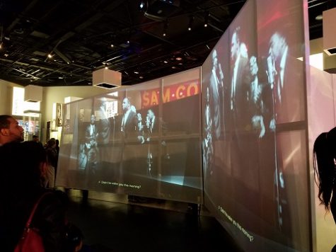 Projectors and digital screens filled many spaces, ensuring that the room was always in motion.