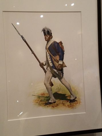 An African American Patriot during the Revolutionary War. Many black people took up arms against the British Empire in hopes it would help them gain more rights.