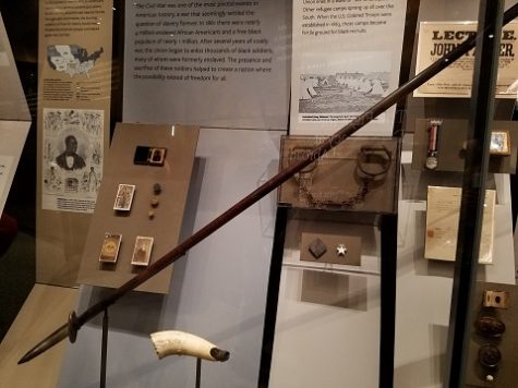 Closer to home, this spear was one of hundreds that John Brown made to arms slaves in the rebellion he hoped to spark with his raid on Harpers Ferry.