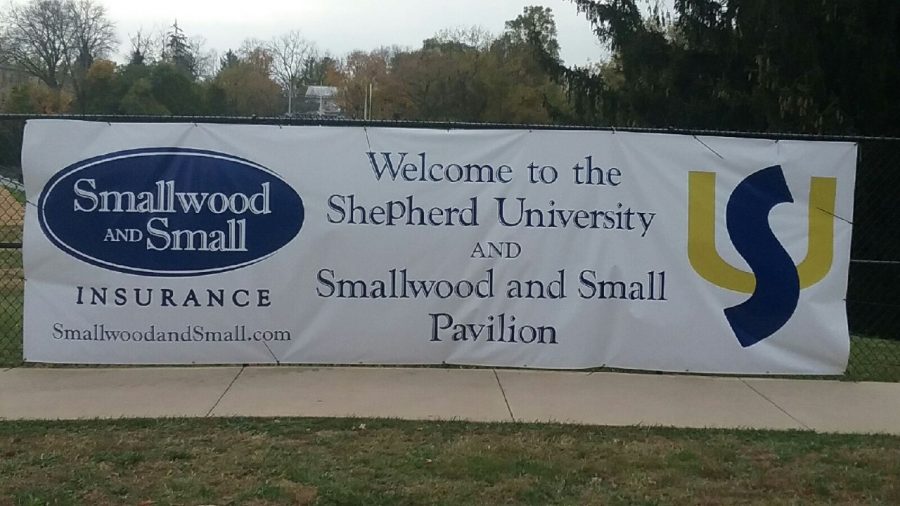The advertisement of the pavilion at Shepherd University.