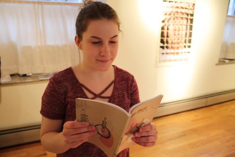 Marilyn Creager browses through the new volume of Sans Merci.