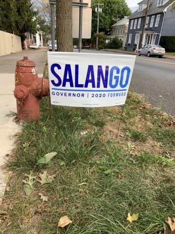 Ben Salango campaign sign on German St. in Shepherdstown, W.Va.